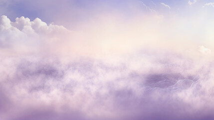 Soft purple clouds in the sky