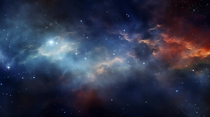 Obraz premium space background with nebula and stars