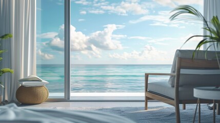 Relaxing View From a Beachfront Balcony