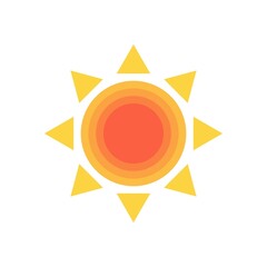 sun illustration yellow star shaped sun