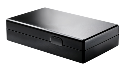 A sleek, modern black box perfect for storage, organization, or presentation, ideal for both personal and professional use.