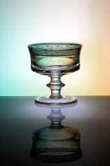 Beautiful retro glass for champagne