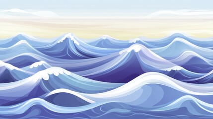 Blue Ocean Waves