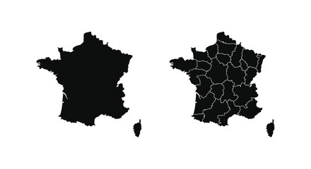 Obraz premium Map of France. Vector France Map on white background. 
