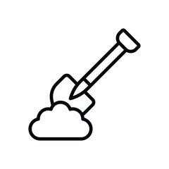 Shovel vector icon
