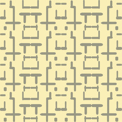 Hand drawn seamless repeating pattern with lines tiling