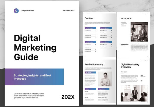 Blue and White Modern Gradients Project Proposal