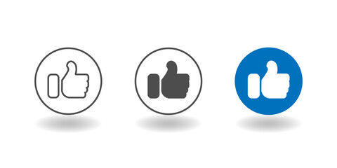 thumb up icon vector illustration 