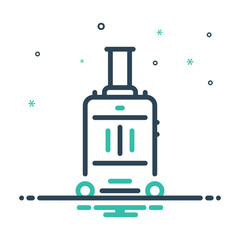 Mix icon for suitcase