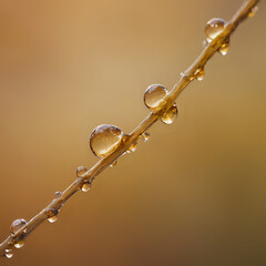 a close up of a plant with water droplets on it