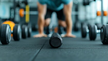 Naklejka premium Bodyweight exercises, effective strength training without weights