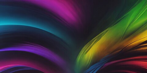 Fototapeta premium A colorful, abstract painting with a rainbow of colors