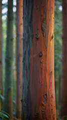a picture of a tree that has been painted in different colors