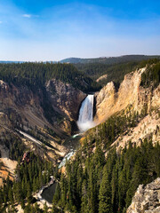 waterfall in yellowstone