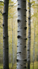 Fototapeta premium a picture of a forest with many trees in it
