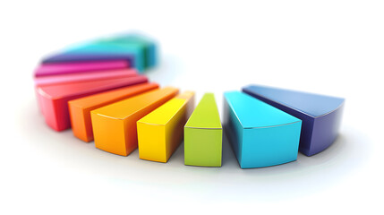 Obraz premium Colorful and Comparative Pie Charts Visualizing Diverse Statistical Data Proportions in a Clean and Engaging Layout