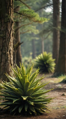 Fototapeta premium a plant that is growing out of the ground
