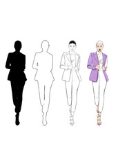 Architectural Scale Figure illustration of a woman