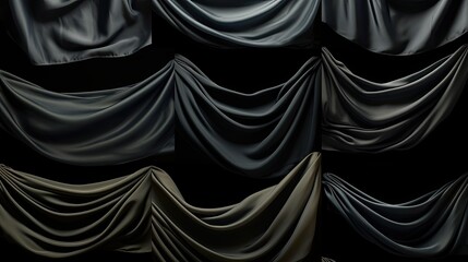 Fototapeta premium red curtain with a spotlight