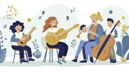 Obraz premium Joyful Music Ensemble