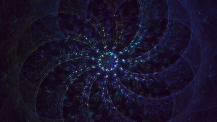 3D rendering abstract viral shape fractal background. Its not AI Generatd illustration.