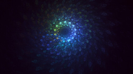 3D manual rendering abstract round light background. Its not AI Generatd illustration.