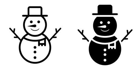 ofvs686 OutlineFilledVectorSign ofvs - snowman vector icon . isolated transparent . outline and filled version . AI 10 / EPS / PNG . g12032
