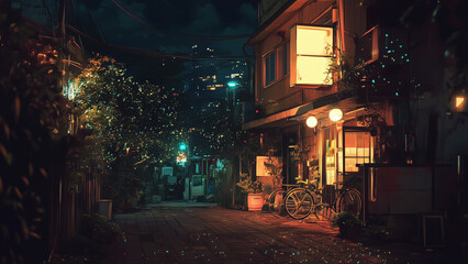 Stunning Lo-Fi Urban Night Scene