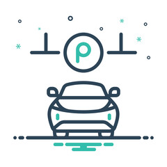 Mix icon for parking