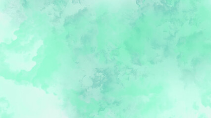 Abstract grunge blue or mint green texture with blurry fog or clouds, Abstract painting texture light green background.