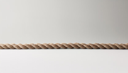 Basic Natural Rope on Smooth White Surface