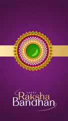 Happy Raksha Bandhan Social Media Post, Banner, Poster, Greeting Card, Template Sale Banner for  Brother and Sister Bond Celebration Illustration