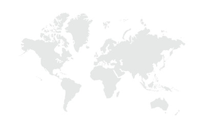 World map Grayscale,isolated on white background for website layouts,background,education, precise,customizable,Travel worldwide,map silhouette backdrop,earth geography, political,reports.