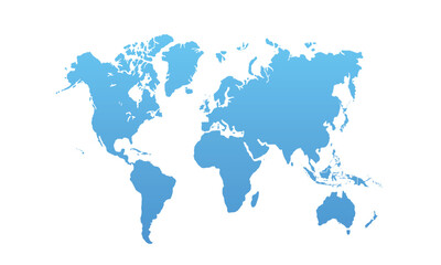 Obraz premium Map of the world with individual modern colorful for website layouts,background, education, precise, customizable, Travel worldwide,map silhouette backdrop,earth geography,political,reports.