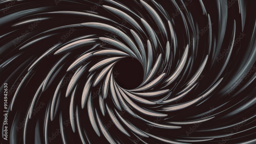 Poster Abstract black twist pattern suitable for background use
