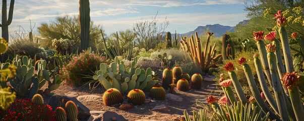 Desert Cactus Garden Landscape - Photo
