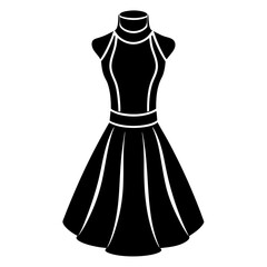 Dress Silhouette Vector illustration