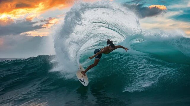 surfing the wave