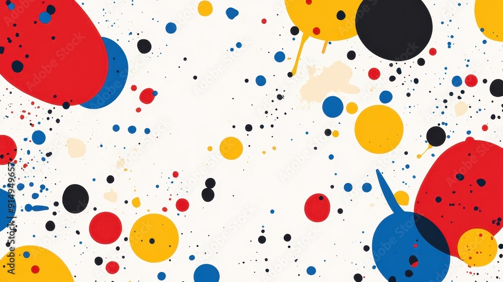 Aufkleber a vibrant ink splatter design featuring dynamic strokes, perfect for adding a modern touch to any cr