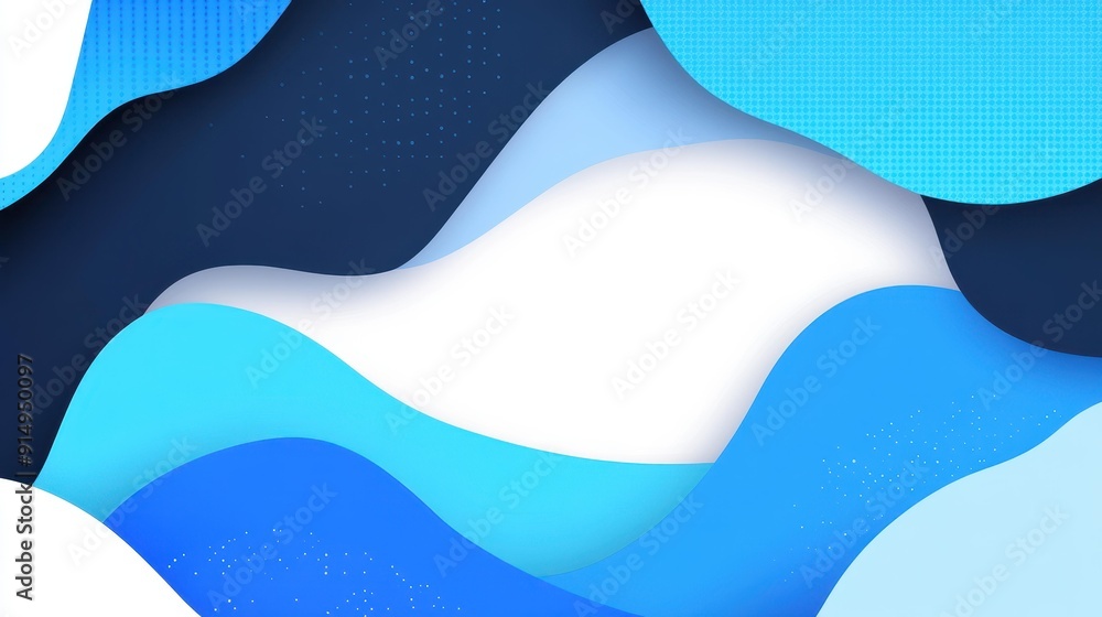 Poster vibrant abstract blue halftone gradient background with a modern touch. perfect for creative project