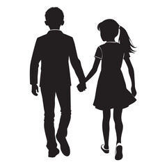silhouette of a couple