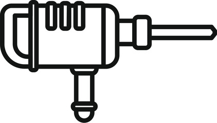 Powerful jackhammer for demolition work, ideal for construction and building sites