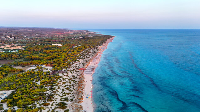 Torre San Giovanni is renowned for its long white beaches of incredible beauty and quality combined with a particularly light blue and transparent sea with shallow waters for very long stretches