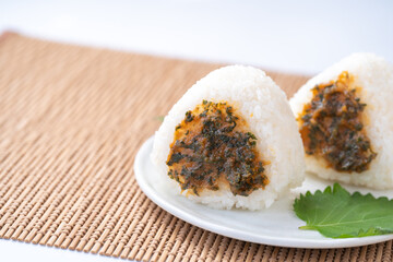 大葉味噌　紫蘇味噌　おにぎり