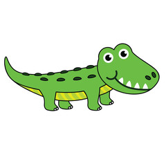Crocodile cartoon vector illustration