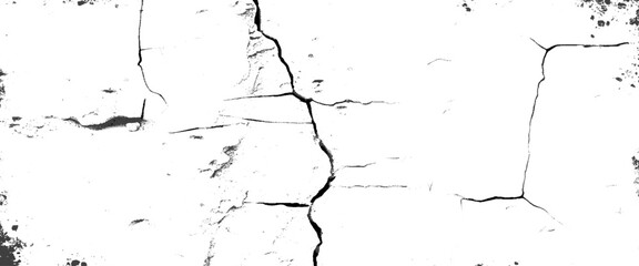 Vector cracked texture with cracks and scratches wall.