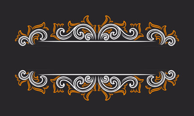 frame Elegant tags name luxury vintage floral border ornament wedding element 