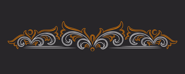 Classic vintage ornament frame