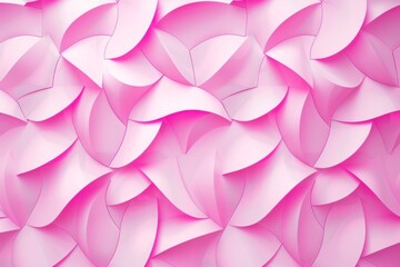 Fototapeta premium Ethereal tessellation of a pink silhouette in soft hues 