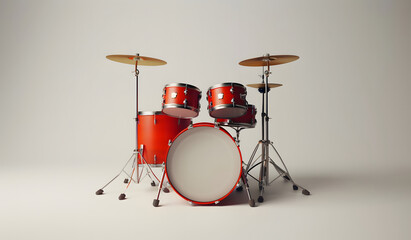 Drum kit png isolated on a white background isolated on a white background design